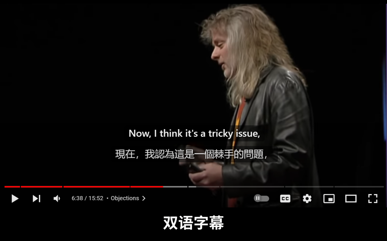 Youtube 双语字幕截图2