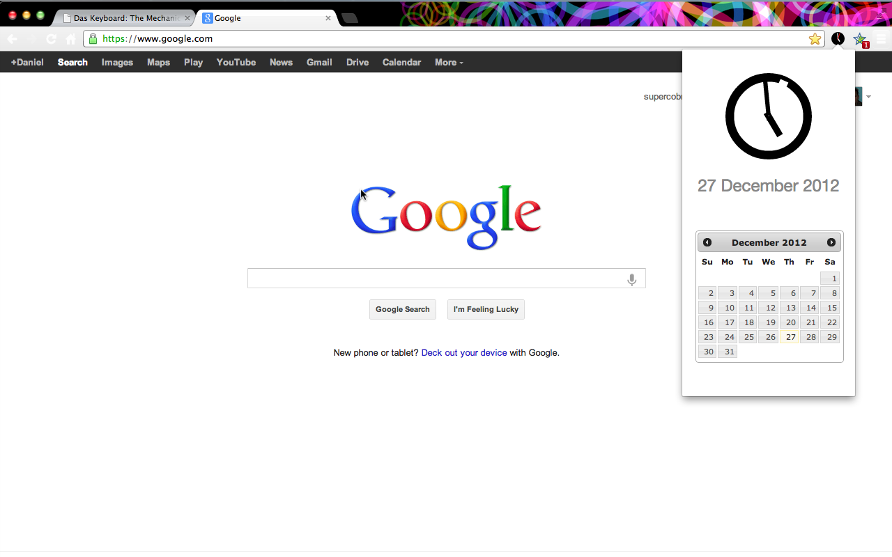 Showtime: Analog Clock for Google Chrome -TM截图1