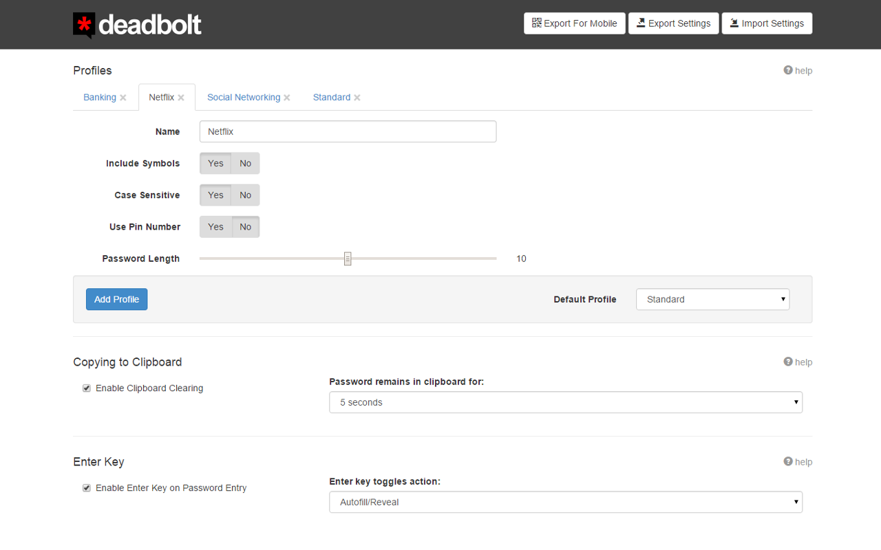 Deadbolt Password Generator截图1
