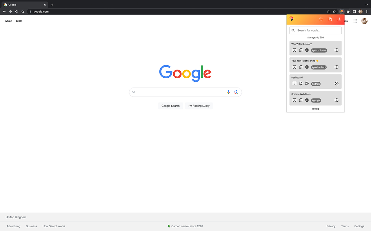 Touclip - A new way to bookmark截图2