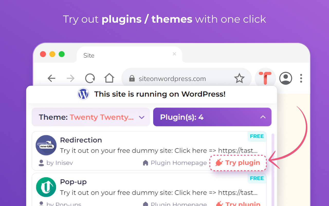 TasteWP: Free WordPress Instances截图2