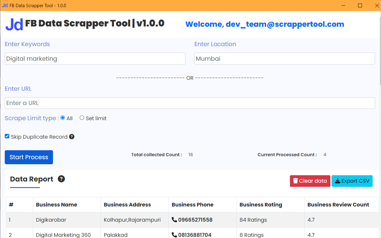 JD Data Scrapper Tool截图4