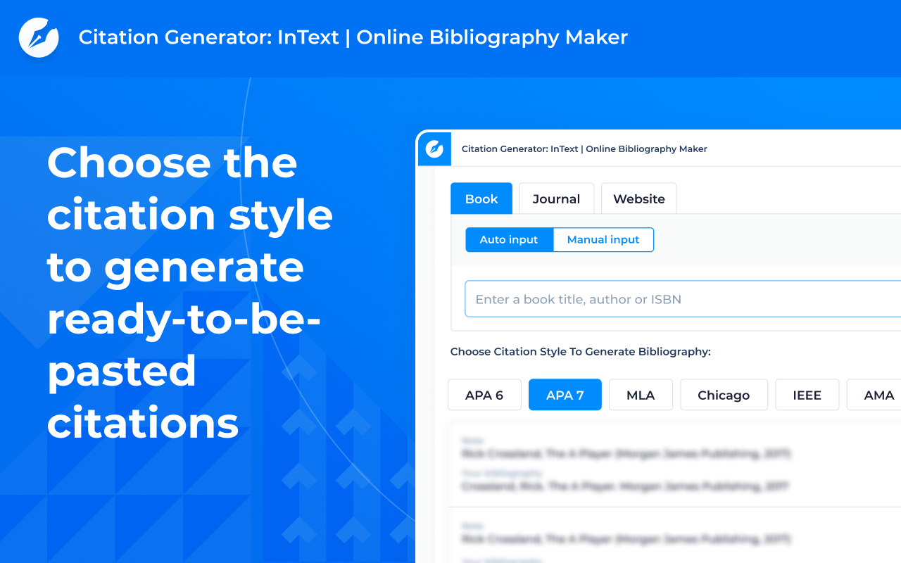 Citation Generator: InText截图1