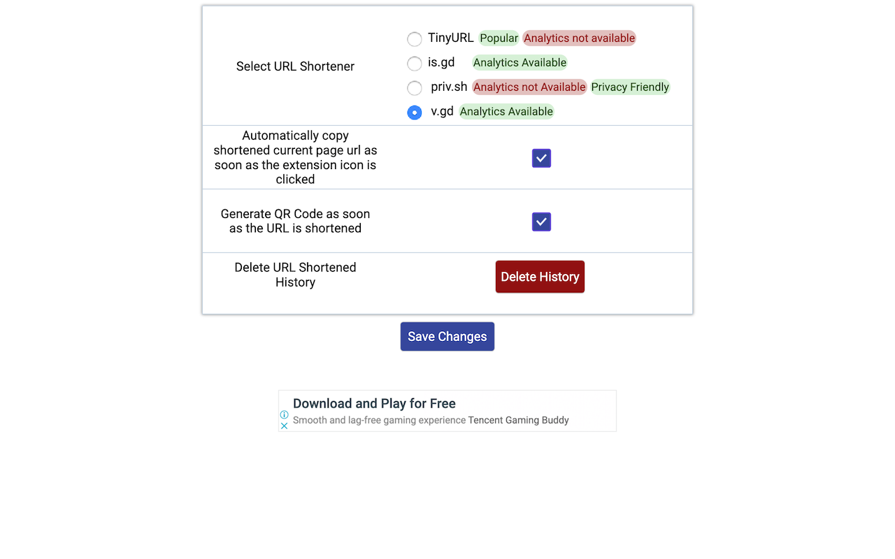 Url Shortener截图2