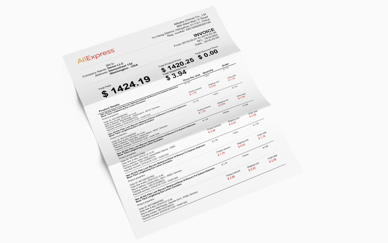 Profitario - AliExpress Invoice Generator & Reports截图2