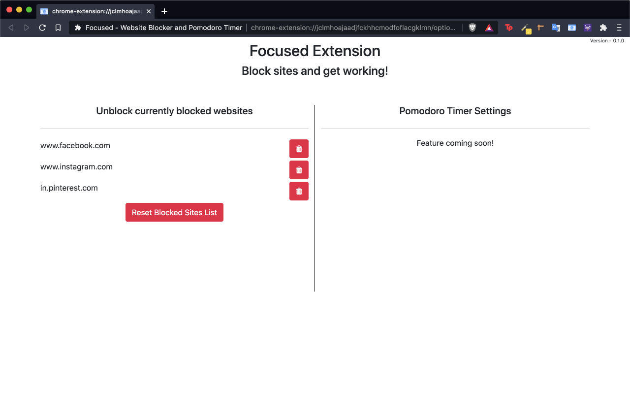 Focused - Website Blocker截图1