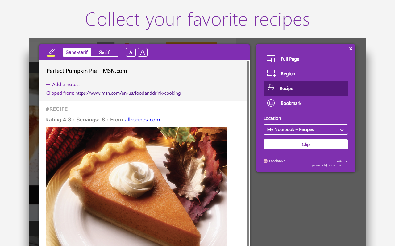 OneNote Web Clipper截图3