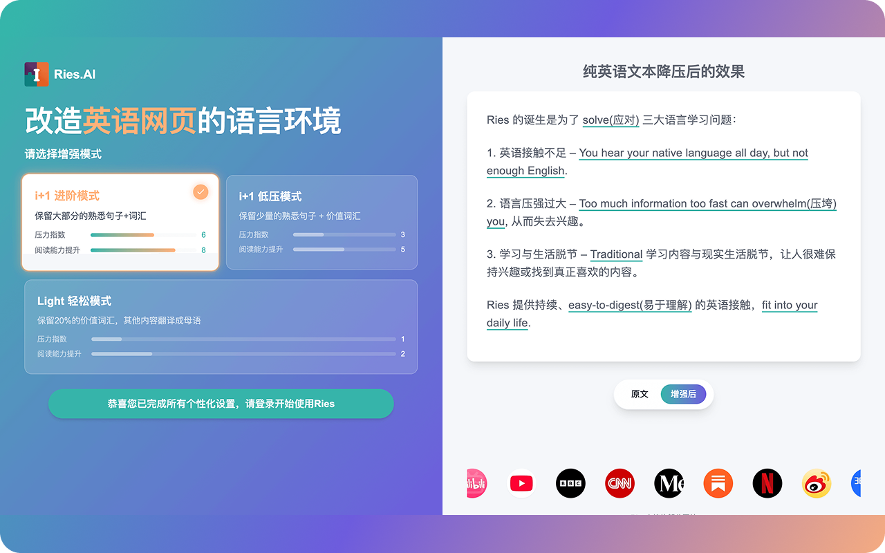 Ries - Learn language naturally in a native environment截图1