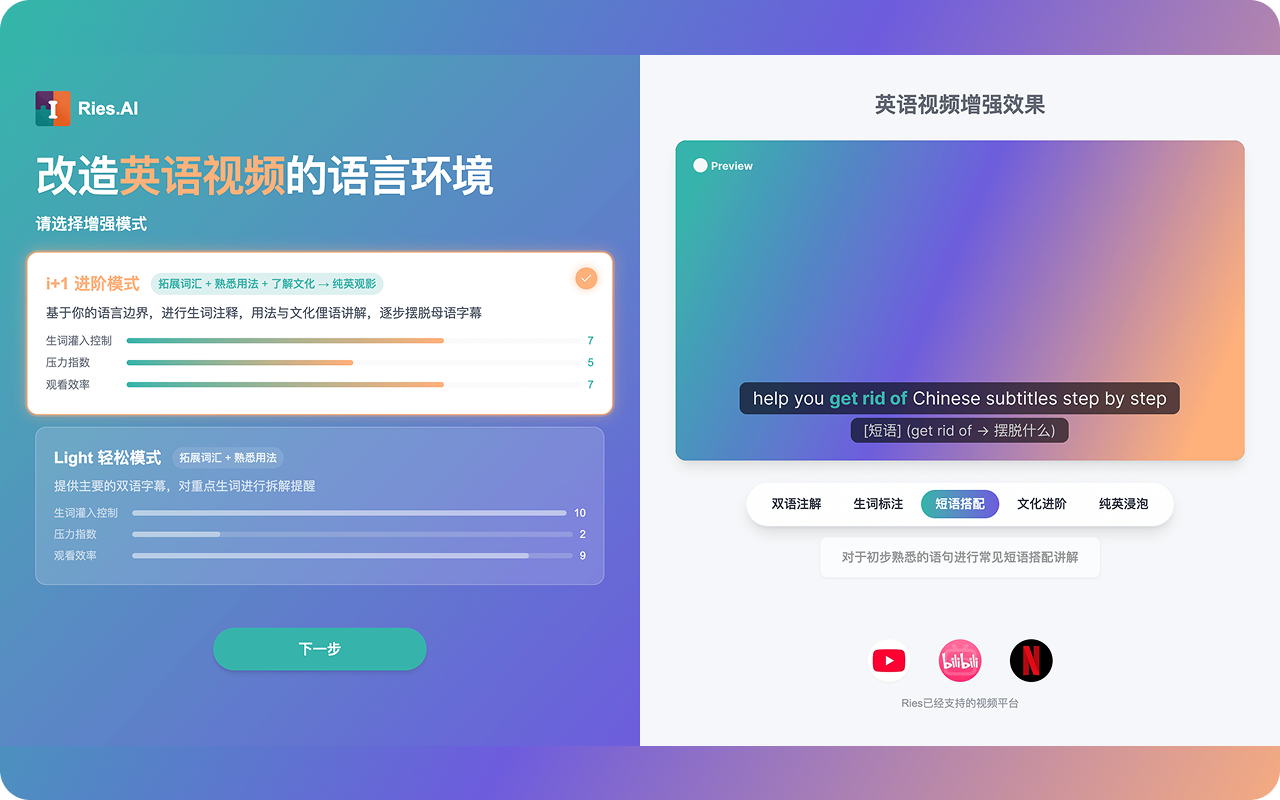 Ries - Learn language naturally in a native environment截图3