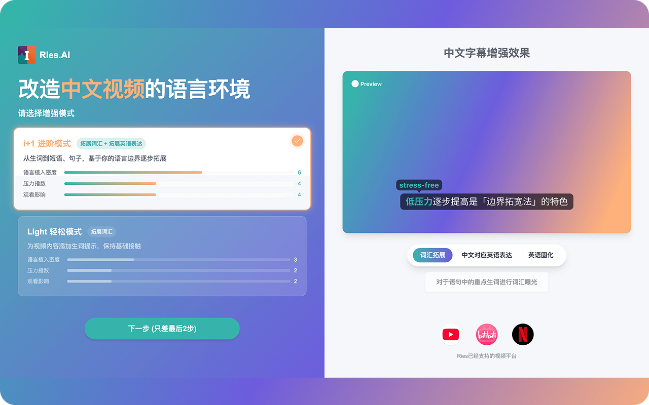 Ries - Learn language naturally in a native environment截图4
