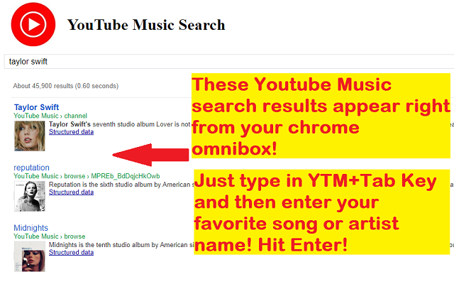 YouTube Music Web Player Search截图1