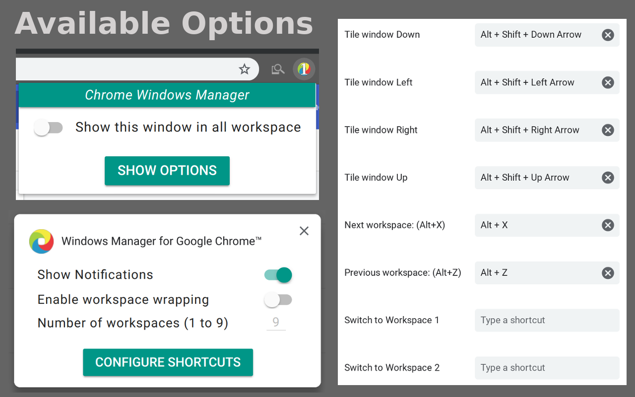 Windows Manager for Google Chrome™截图1
