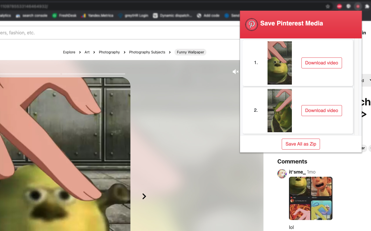 Pinterest Video and Image Downloader截图1