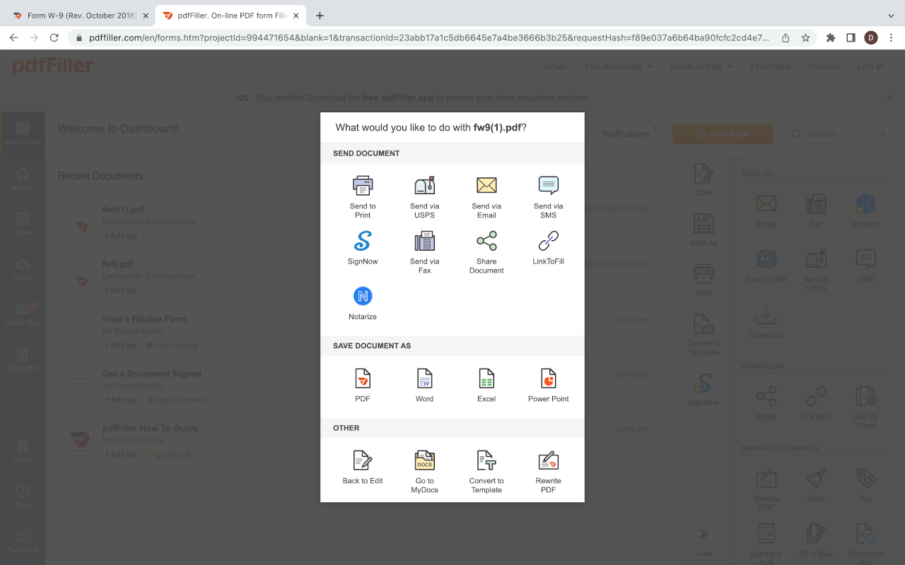 PDF Editor for Chrome:Edit, Fill, Sign, Print截图1
