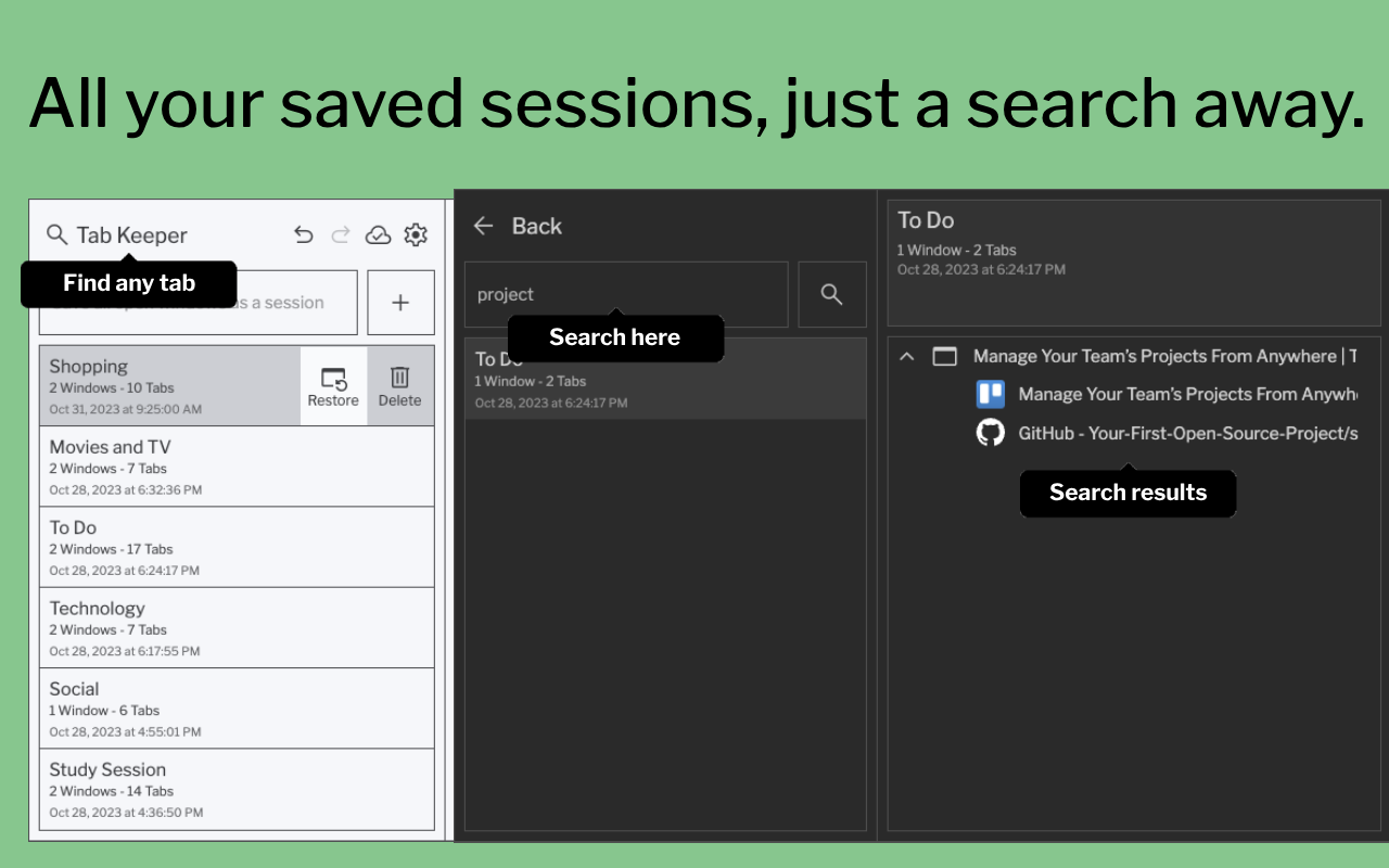 Tab Keeper - Chrome Tab Manager & Sync Tool截图1