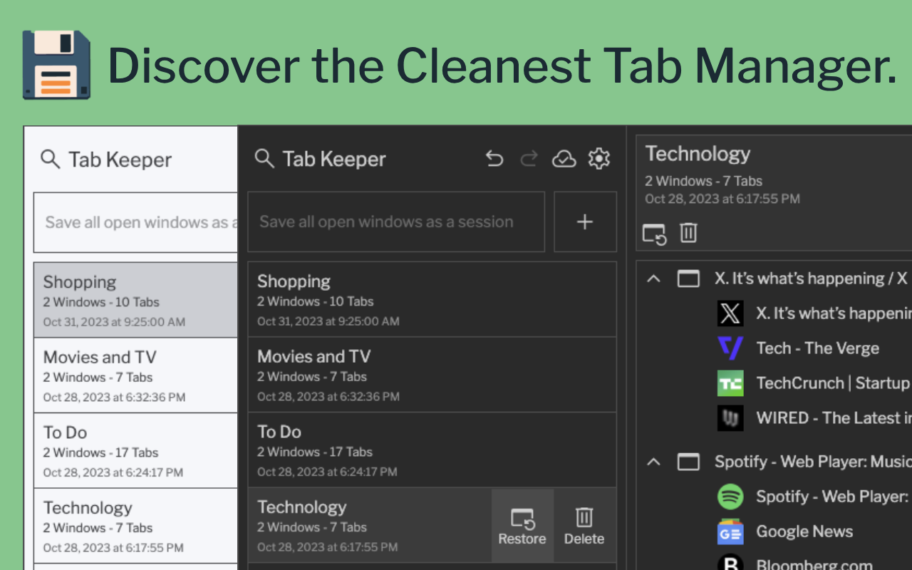 Tab Keeper - Chrome Tab Manager & Sync Tool截图3