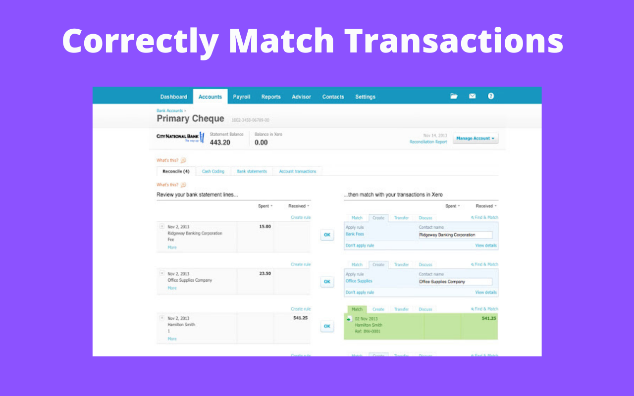 Xero Accounting Reconciliation Automation截图4