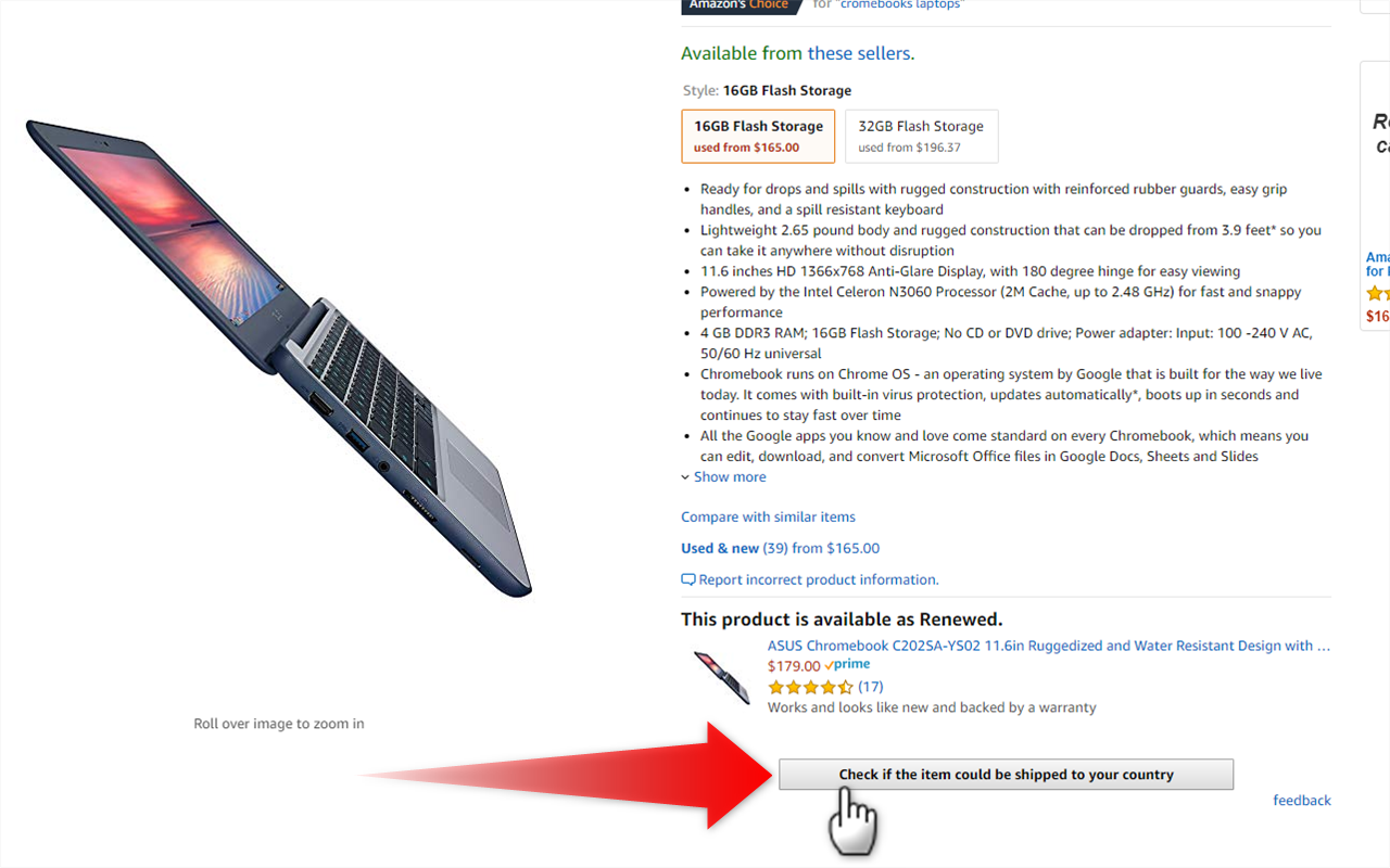 Does Amazon Ship to ...?截图3