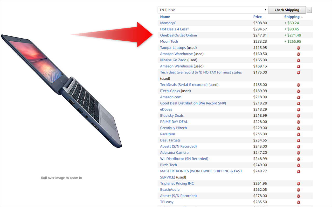 Does Amazon Ship to ...?截图4
