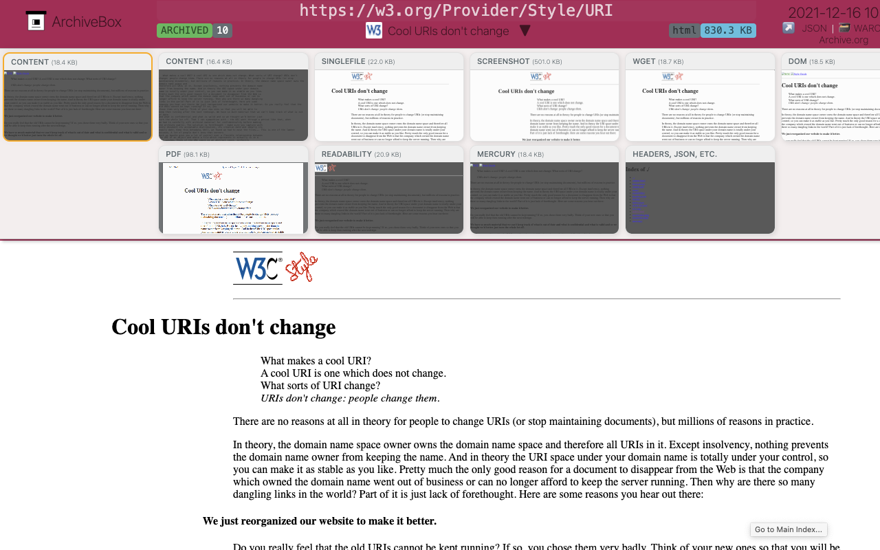 ArchiveBox截图2