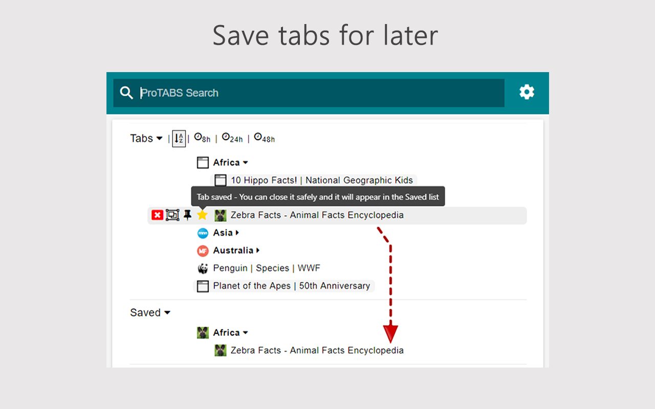 ProTABS - The Tab Manager for Pros截图1