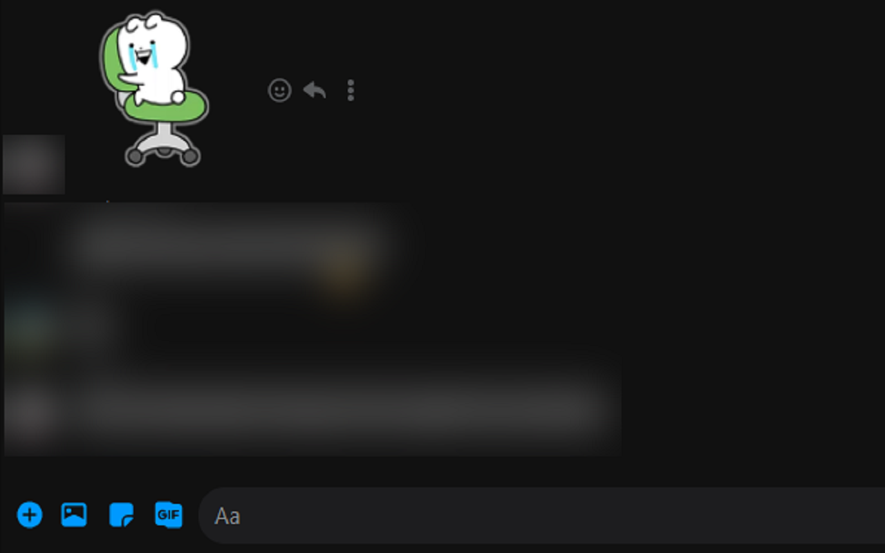 Messenger的黑暗模式截图1