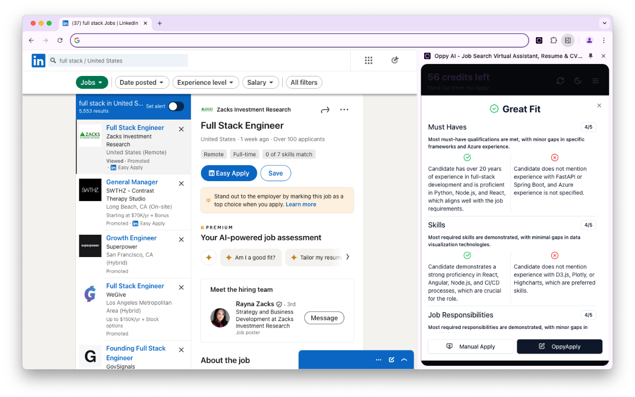 Oppy AI - Job Search Virtual Assistant, Resume & CV Scoring截图3