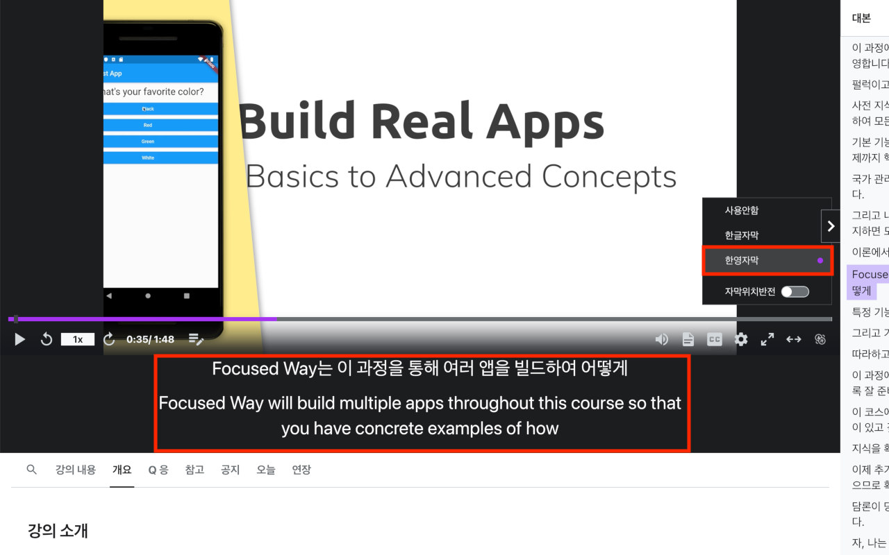 유데미 한글 자막截图5