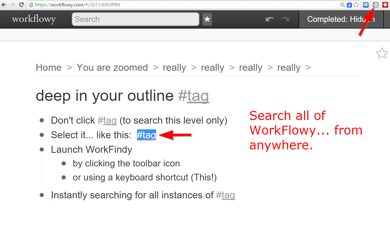 WorkFindy for WorkFlowy截图3