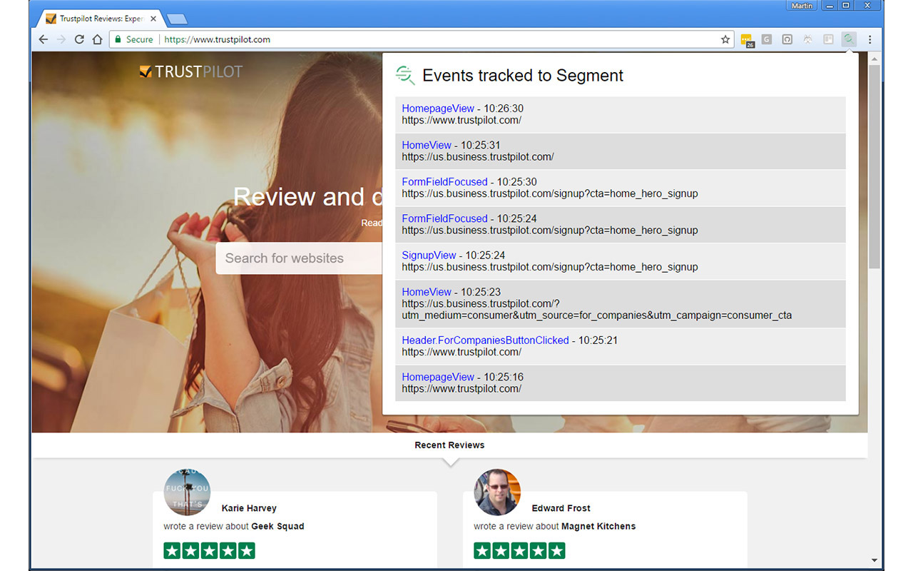 Segment Event Tracker截图2