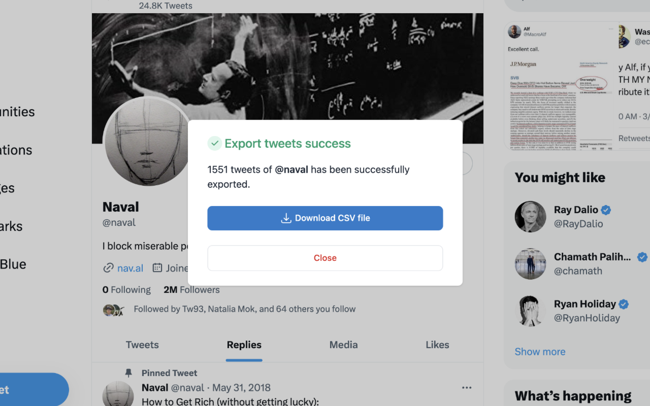 TwExportly：从任意推特账号导出推文截图2