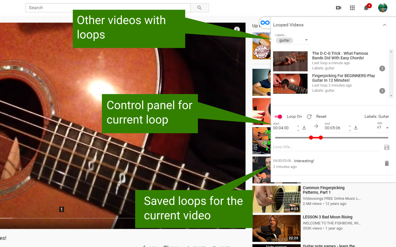 YT Looper: Repeat Youtube videos in loop截图1