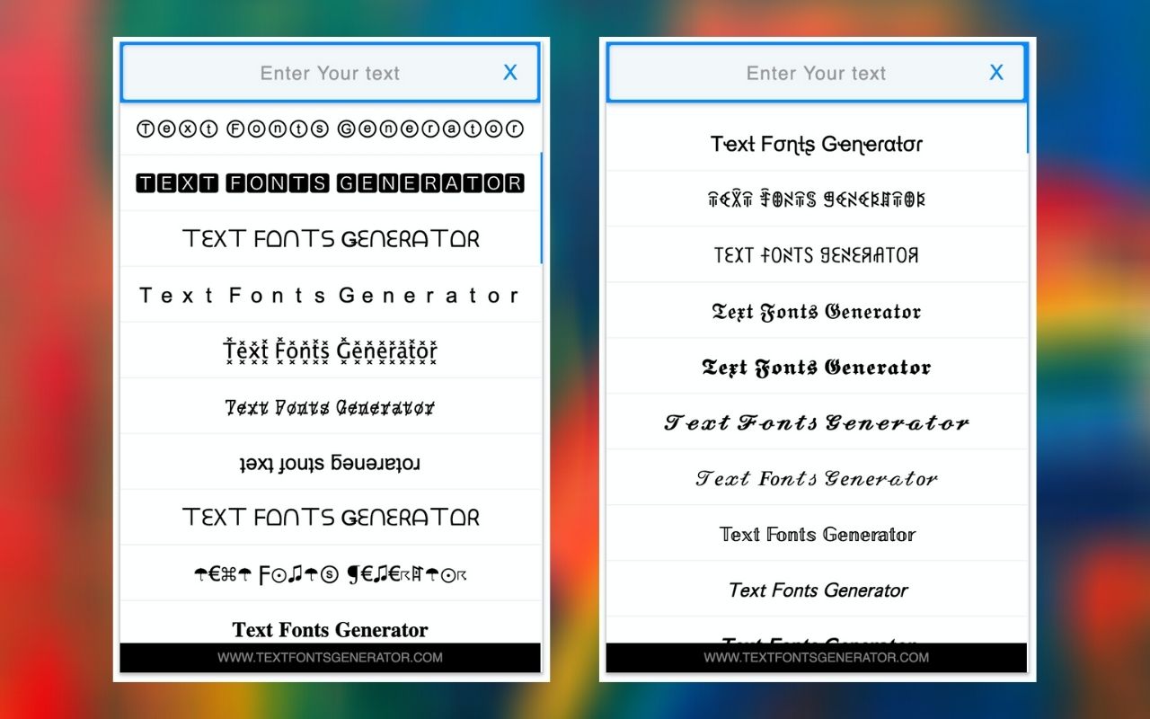 Text Fonts Generator截图1