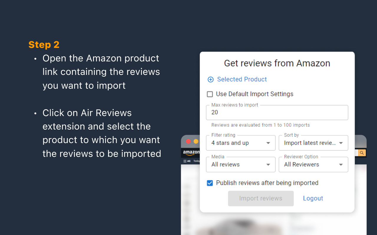 Air Reviews - Amazon Reviews Import截图4