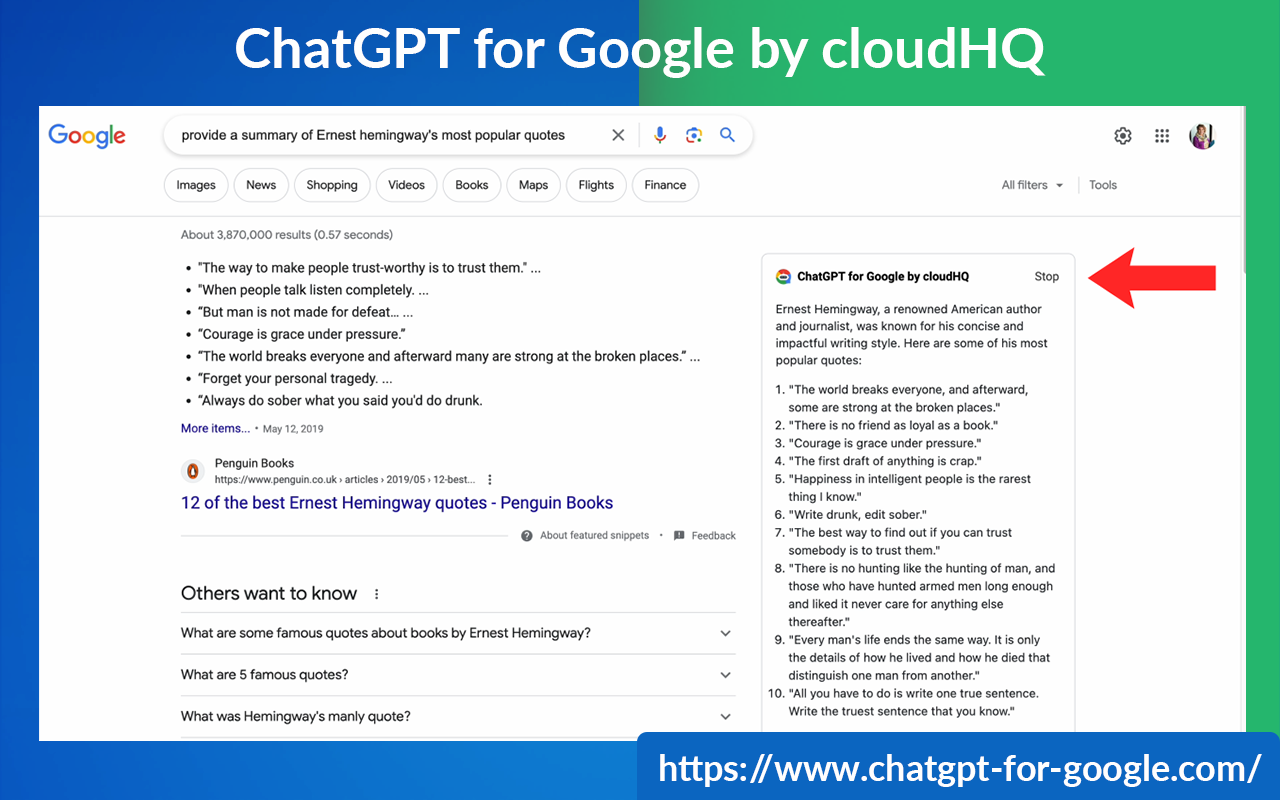 ChatGPT for Google cloudHQ截图4