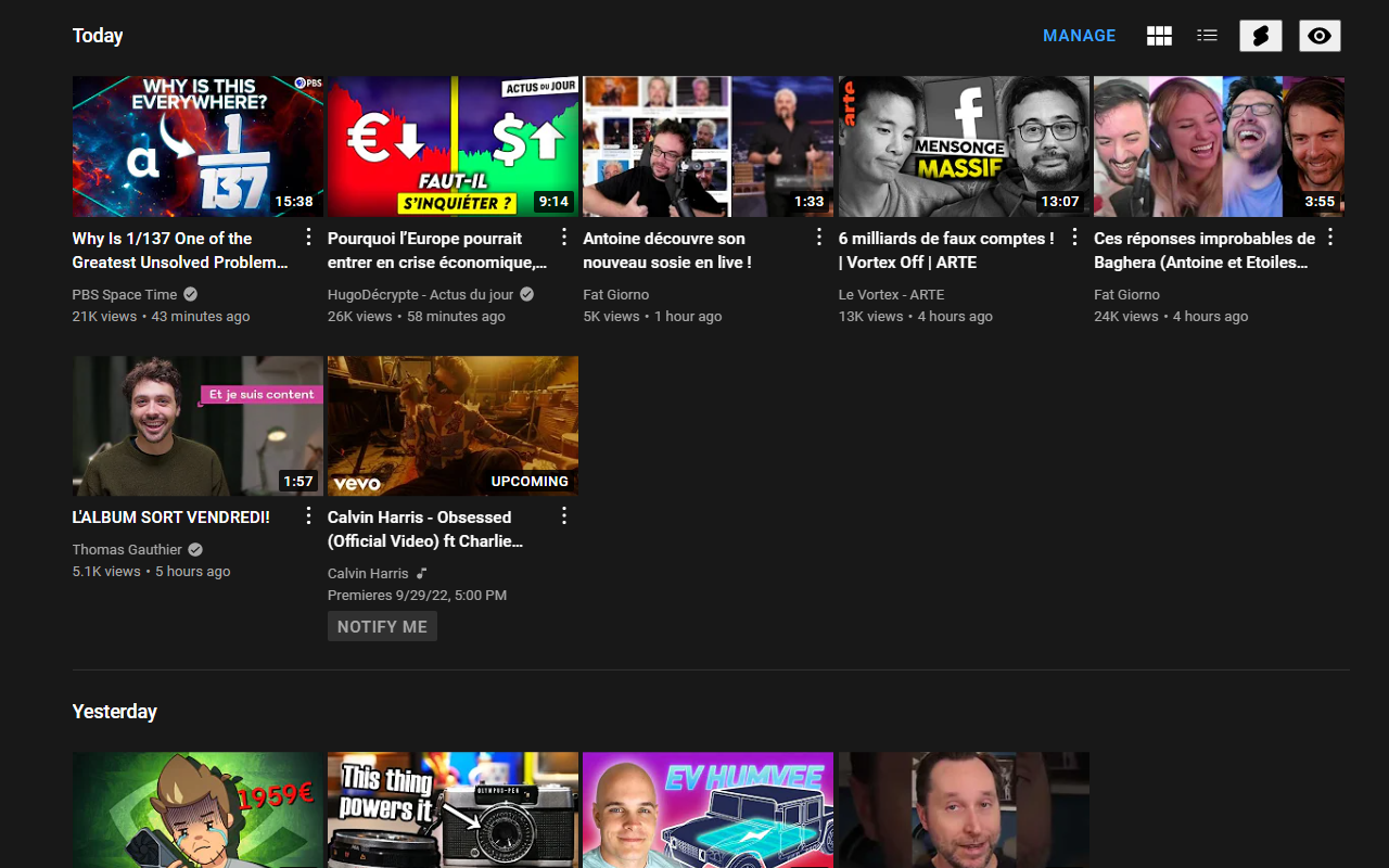 Better YouTube Subscriptions截图4