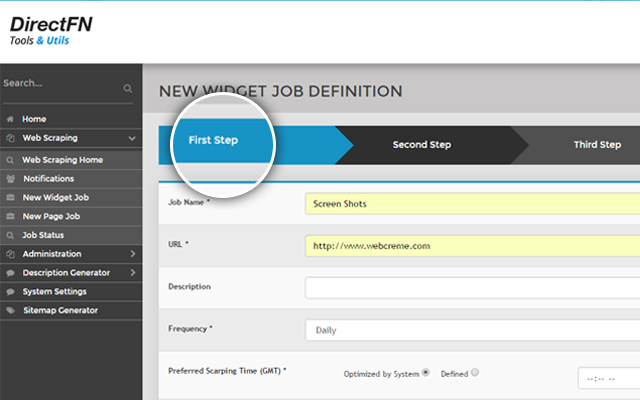 DirectFN web scraping tools截图2