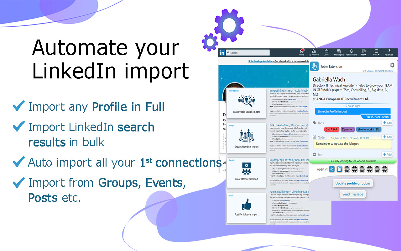 Jobin - LinkedIn Automation Tool截图4