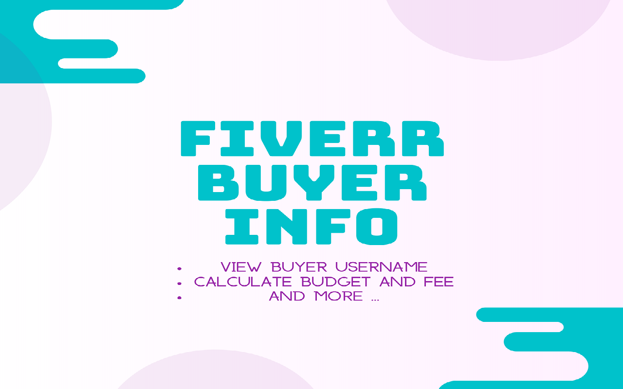 Fiverr Buyer Info截图1