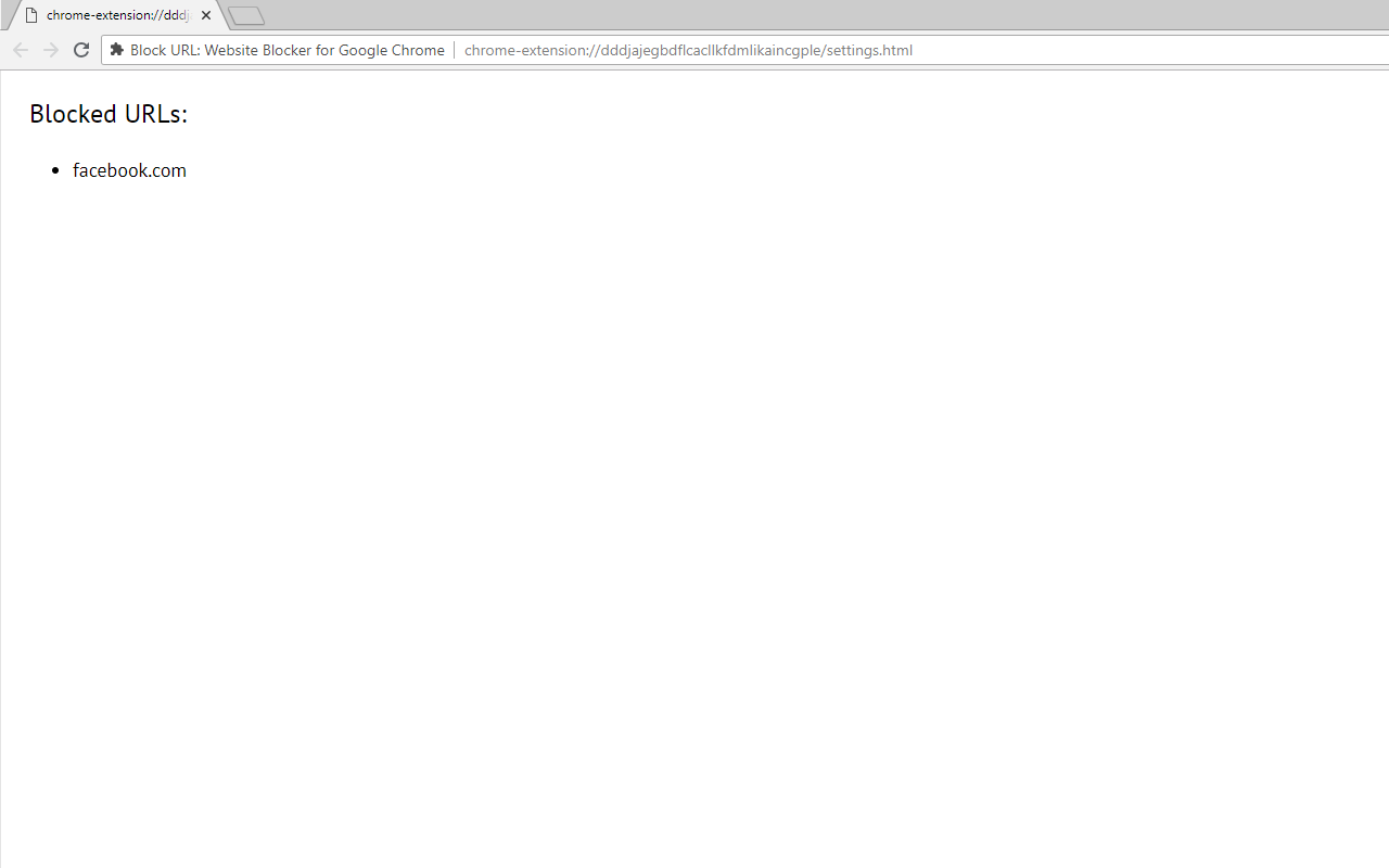 Block URL: Website Blocker for Google Chrome截图2