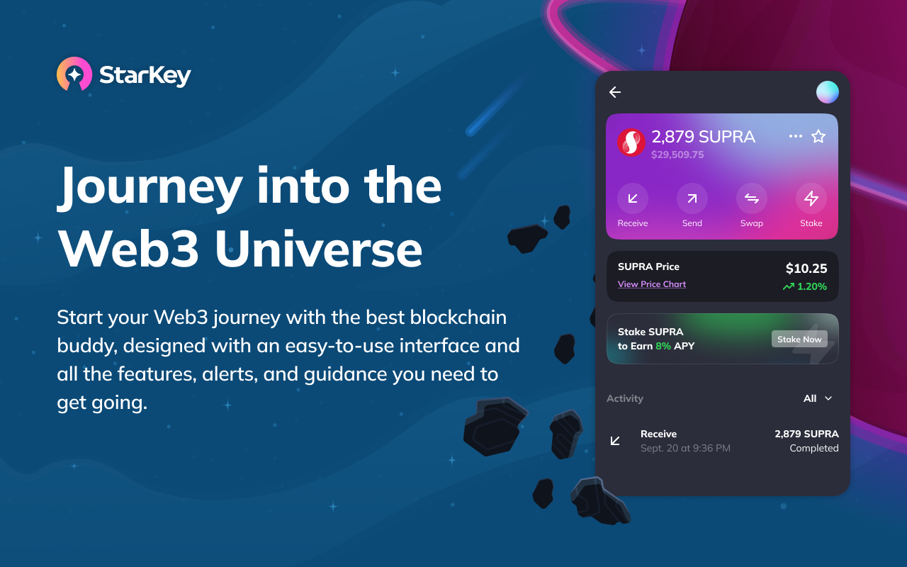 StarKey Wallet - The official wallet for Supra截图2