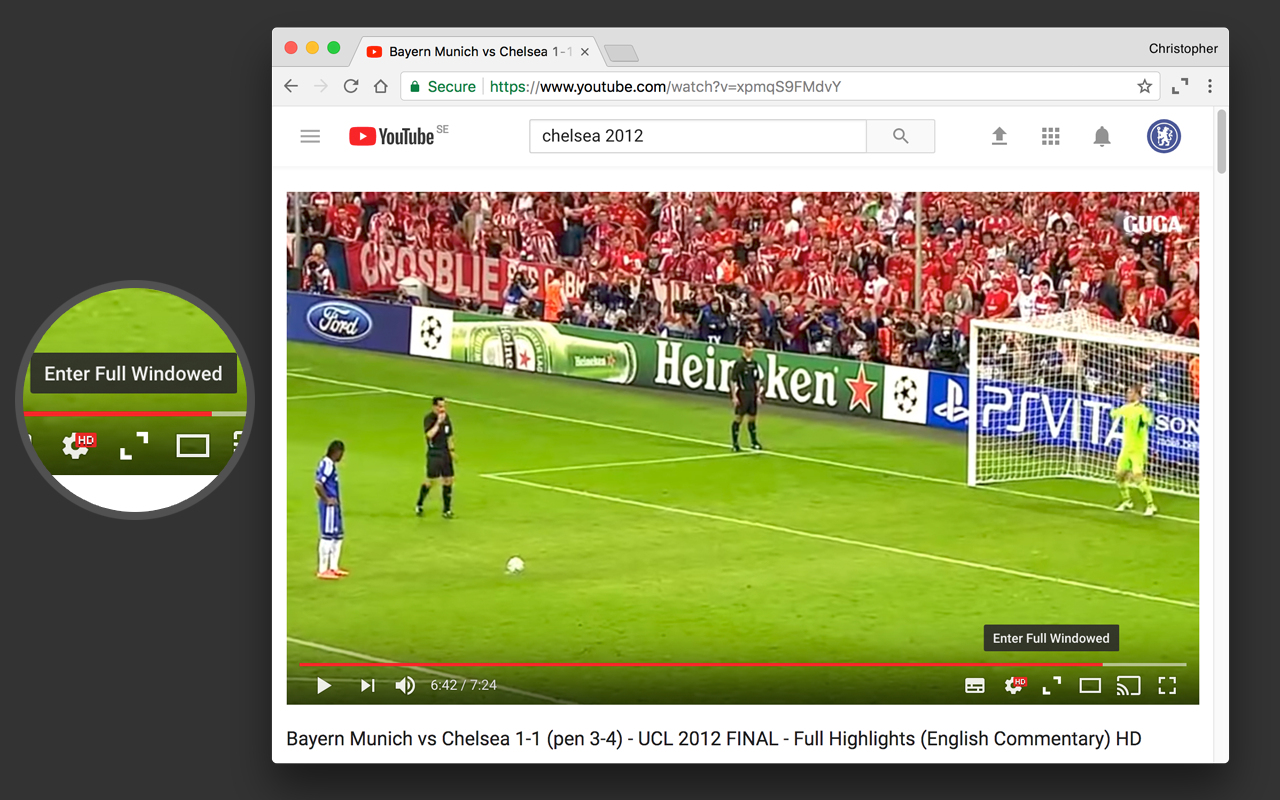 YouTube Full Windowed截图1