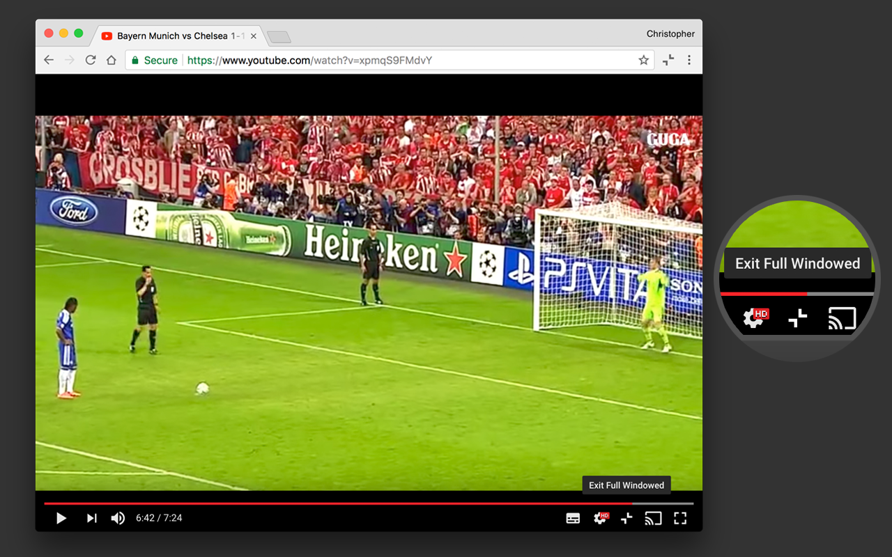 YouTube Full Windowed截图2
