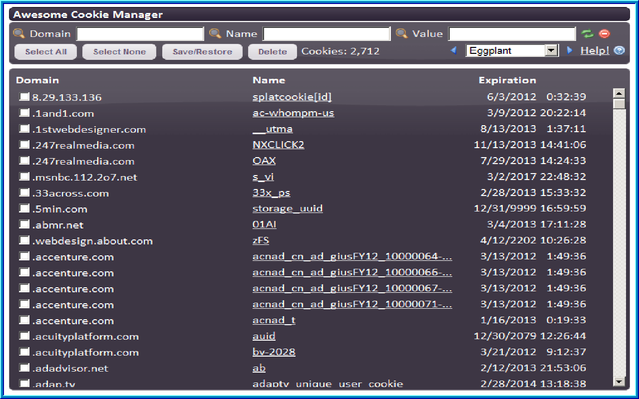 Awesome Cookie Manager截图2