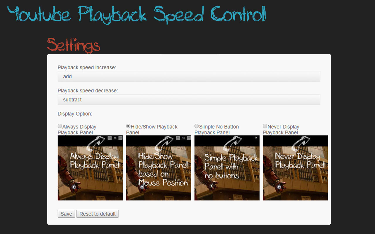 Youtube Playback Speed Control截图2