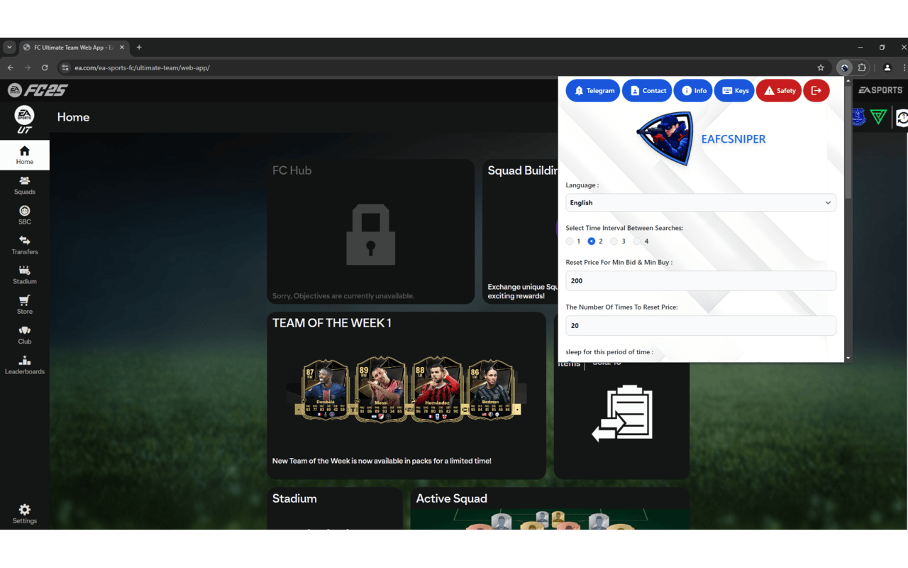 FC 26 Sniping Bot - EAFC Sniper (Formerly Futsnipe)截图2