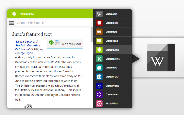 Black Menu for Wikipedia截图4