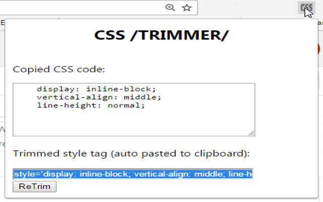 CSS TRIMMER截图1