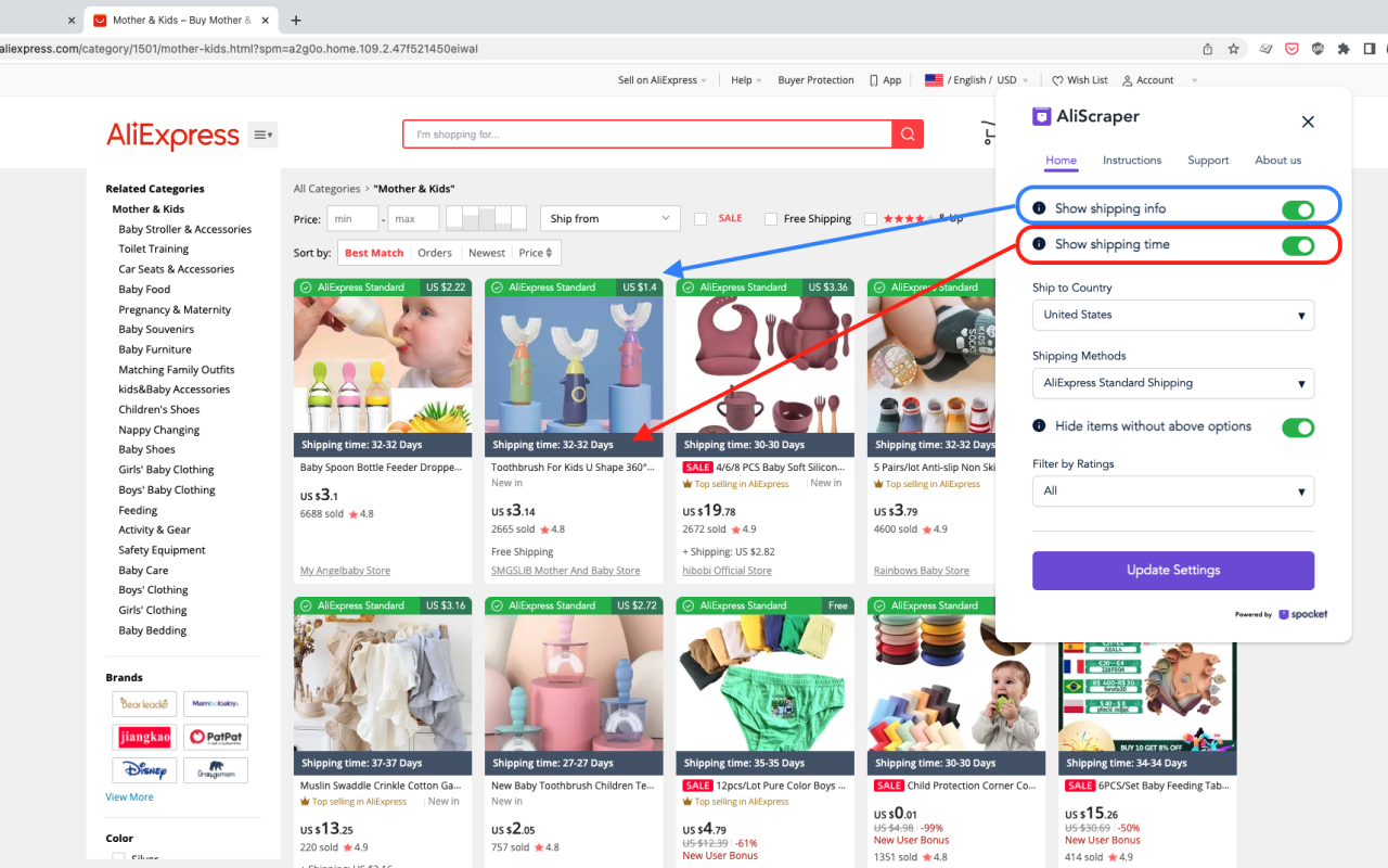 AliScraper - Aliexpress Dropshipping Importer截图2