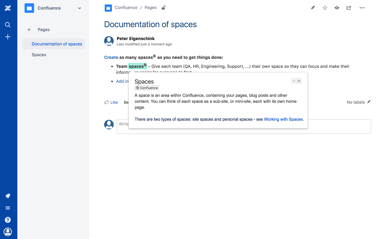 Glossary for Confluence Cloud截图1